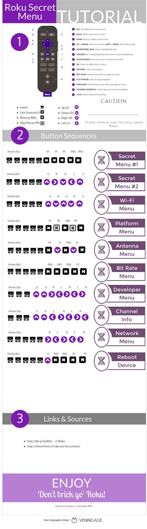 hidden codes for roku